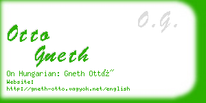 otto gneth business card